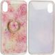 Etui XIAOMI REDMI 9 Marble Ring Holder Pierścień jasny róż 3