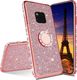 Etui XIAOMI REDMI NOTE 9 Diamond Ring Brokat różowy 1