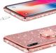 Etui XIAOMI REDMI NOTE 9 Diamond Ring Brokat różowy 5