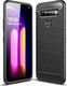 Hurtel Carbon Case elastyczne etui pokrowiec LG K41S czarny 1