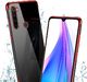 Hurtel Clear Color case żelowy pokrowiec etui z metaliczną ramką Motorola G8 Play czerwony 6