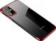 Hurtel Clear Color case żelowy pokrowiec etui z metaliczną ramką Samsung Galaxy A41 czerwony 1