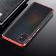 Hurtel Clear Color case żelowy pokrowiec etui z metaliczną ramką Samsung Galaxy A41 czerwony 3