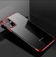Hurtel Clear Color case żelowy pokrowiec etui z metaliczną ramką Samsung Galaxy A41 czerwony 4