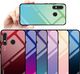 Hurtel Gradient Glass etui pokrowiec nakładka ze szkła hartowanego Huawei P30 Lite różowy 17