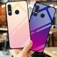 Hurtel Gradient Glass etui pokrowiec nakładka ze szkła hartowanego Huawei P30 Lite różowy 5
