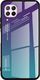 Hurtel Gradient Glass etui pokrowiec nakładka ze szkła hartowanego Huawei P40 Lite / Nova 7i / Nova 6 SE zielono-fioletowy 1