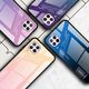 Hurtel Gradient Glass etui pokrowiec nakładka ze szkła hartowanego Huawei P40 Lite / Nova 7i / Nova 6 SE zielono-fioletowy 14