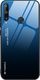 Hurtel Gradient Glass etui pokrowiec nakładka ze szkła hartowanego Huawei P40 Lite E czarno-niebieski 1
