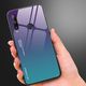 Hurtel Gradient Glass etui pokrowiec nakładka ze szkła hartowanego Huawei P40 Lite E czarno-niebieski 8