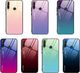 Hurtel Gradient Glass etui pokrowiec nakładka ze szkła hartowanego Huawei P40 Lite E czarno-niebieski 9