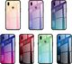 Hurtel Gradient Glass etui pokrowiec nakładka ze szkła hartowanego Samsung Galaxy A20e zielono-fioletowy 6