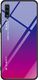 Hurtel Gradient Glass etui pokrowiec nakładka ze szkła hartowanego Samsung Galaxy A70 różowo-fioletowy 1