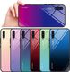 Hurtel Gradient Glass etui pokrowiec nakładka ze szkła hartowanego Samsung Galaxy A70 różowo-fioletowy 17