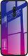 Hurtel Gradient Glass etui pokrowiec nakładka ze szkła hartowanego Xiaomi Redmi 8 różowo-fioletowy 1