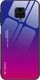 Hurtel Gradient Glass etui pokrowiec nakładka ze szkła hartowanego Xiaomi Redmi Note 9 Pro / Redmi Note 9S różowo-fioletowy 1