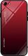 Hurtel Gradient Glass etui pokrowiec nakładka ze szkła hartowanego iPhone SE 2020 / iPhone 8 / iPhone 7 czarno-czerwony uniwersalny (60540-uniw) - 60540-uniw 1
