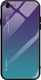 Hurtel Gradient Glass etui pokrowiec nakładka ze szkła hartowanego iPhone SE 2020 / iPhone 8 / iPhone 7 zielono-fioletowy 1