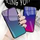 Hurtel Gradient Glass etui pokrowiec nakładka ze szkła hartowanego iPhone SE 2020 / iPhone 8 / iPhone 7 zielono-fioletowy 12