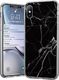 Wozinsky Wozinsky Marble żelowe etui pokrowiec marmur iPhone 12 6,1'' czarny 1