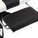 Fotel vidaXL 287991 z podnóżkiem czarno-biały 5