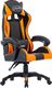 Fotel vidaXL 287982 czarno-pomarańczowy 1