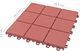 vidaXL Płytki tarasowe, 10 szt., czerwone, 30,5x30,5 cm, plastikowe 7