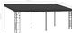 vidaXL Altana przyścienna, 6 x 3 x 2,5 m, antracytowa 6