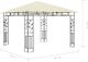 vidaXL Altana ogrodowa z moskitierą, 3x3x2,73 m, kremowa, 180 g/m 6