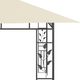 vidaXL Altana ogrodowa z moskitierą, 4x3x2,73 m, kremowa, 180 g/m 4