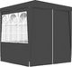 vidaXL Namiot imprezowy ze ściankami, 2,5x2,5 m, antracytowy, 90 g/m 6