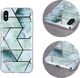 Nakładka Geometric Marmur do Huawei P40 Lite zielona 3