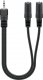 Kabel Goobay Jack 3.5mm - Jack 3.5mm x2 0.2m czarny (50464) 1