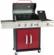Landmann Triton 4.1 PTS czerwony (12961) Grill ogrodowy gazowy 15 kW 65 cm x 44 cm 1