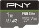 Karta PNY PRO Elite MicroSDXC 1 TB Class 10 UHS-I/U3 A2 V30 (P-SDU1TBV32100PRO-GE) 1