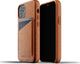 Mujjo Mujjo Full Leather Wallet Case - etui skórzane do iPhone 12 mini (brązowe) 1