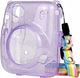 Pokrowiec LoveInstant Futerał Etui Pokrowiec Do Fujifilm Instax Mini 11 Fioletowy Brokat Przezroczysty 1