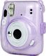 Pokrowiec LoveInstant Futerał Etui Pokrowiec Do Fujifilm Instax Mini 11 Fioletowy Brokat Przezroczysty 1