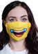 Emoji Maska Maseczka Emoji Z Nadrukiem Łzy SzczĘŚcia Bawełna 3d / 2 Warstwy / Wielorazowa 1