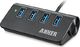 HUB USB Anker Anker Aluminium USB 3.0 4-portowy hub, hub z 0,6 m kablem USB 3.0 przeznaczony do Apple MacBook, Macbook Air, Macbook Pro, MacMini, iMac USB 3.0 (czarny) 1