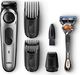 Maszynka do włosów Braun Trymer do brody i trymer Braun BT5065, 39 ustawień długości, technologia AutoSense, precyzyjna głowica goląca, w tym maszynka do golenia Gillette, czarny / srebrny 1