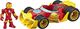 Hasbro 12,5 cm Playskool Heroes Marvel Super Hero Adventures figurka i pojazd Iron Man Speedster, zabawki dla dzieci od 3 lat do zebrania 2