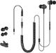 Słuchawki Avantree Avantree In Ear Słuchawki TV Długi kabel, długie słuchawki z mikrofonem i 3,5-metrowym przedłużaczem do PC, Metalowe słuchawki douszne Stereo Zatyczki do uszu ze spiralnym kablem - HF027 1