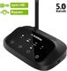 Avantree Avantree Nadajnik dalekiego zasięgu Bluetooth 5.0 do telewizora, bezprzewodowy adapter audio aptX HD o niskiej latencji Rozdzielacz odbiornika na 2 słuchawki, instrukcje głosowe, ekran dotykowy - Oasis Plus 1