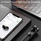 Słuchawki Bokman Słuchawki douszne bokman T2 Bluetooth, słuchawki bezprzewodowe z cyfrowym wyświetlaczem LED, sterowniki audio z grafenem, wodoodporność IPX5, wbudowany mikrofon, Bluetooth 5.0 (czarny) 6
