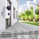 Kamera IP Ctronics Akumulatorowa Kamera Ctronics WLAN zewnętrzna, bezprzewodowa kamera IP z akumulatorem 1080P z czujnikiem ruchu PIR, alarmami push, dwukierunkowym dźwiękiem, noktowizor IR 20m, wodoodporność IP65 2