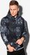 Ombre Bluza męska z kapturem Tie-Dye B1070 - czarna M 2