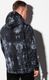 Ombre Bluza męska z kapturem Tie-Dye B1070 - czarna M 3