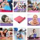Hurtel Mata gimnastyczna do ćwiczeń 181 cm x 63 cm x 1 cm joga pilates czarny uniwersalny 15