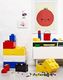 LEGO Klocek do przechowywania LEGO, 1 gałka, okrągły, piętrowy pojemnik do przechowywania, 950 ml, czerwony 1
